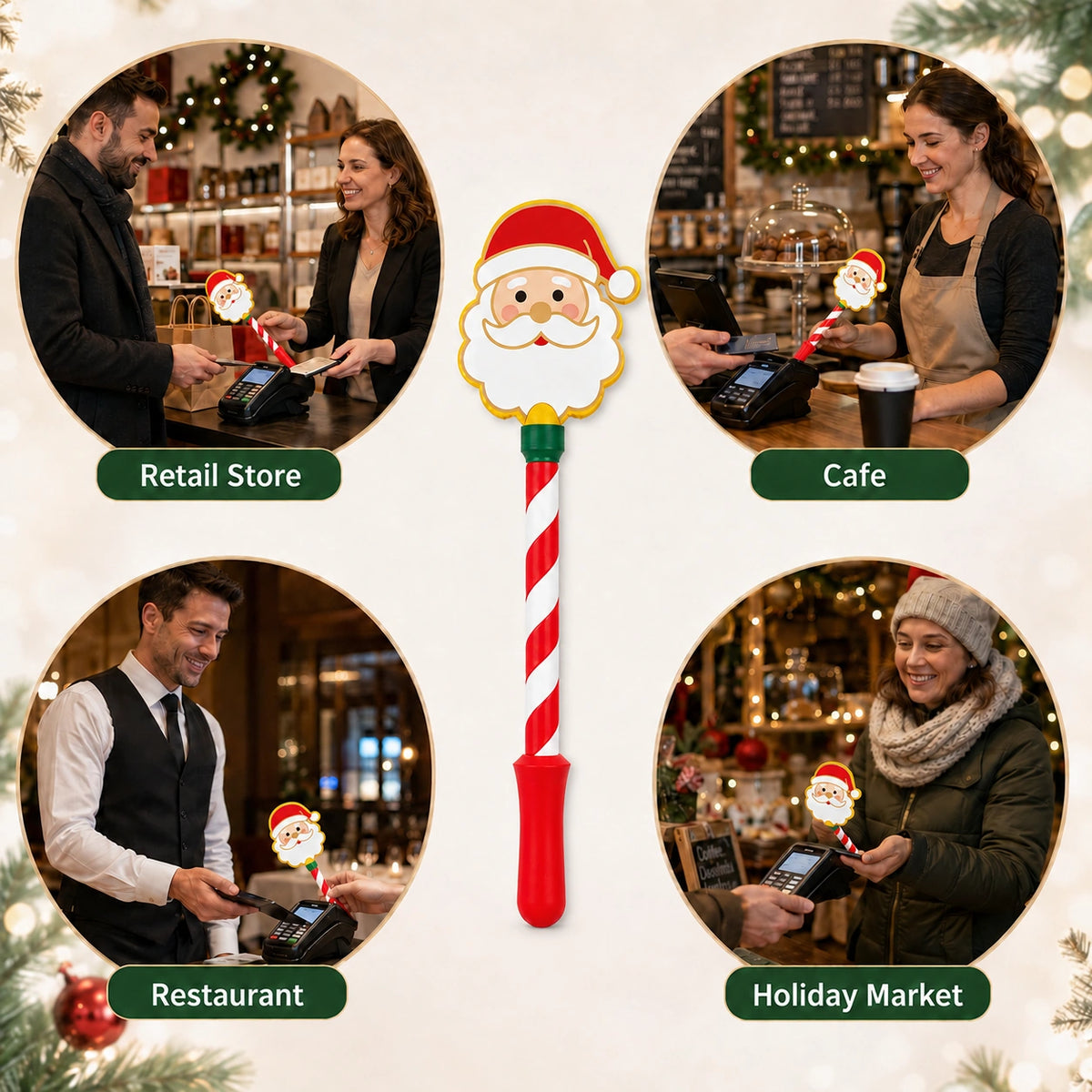 Christmas Payment Magic Wand – Festive Contactless Card Holder