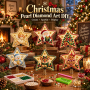 Christmas Pearl Diamond Art Tree Topper DIY Kit