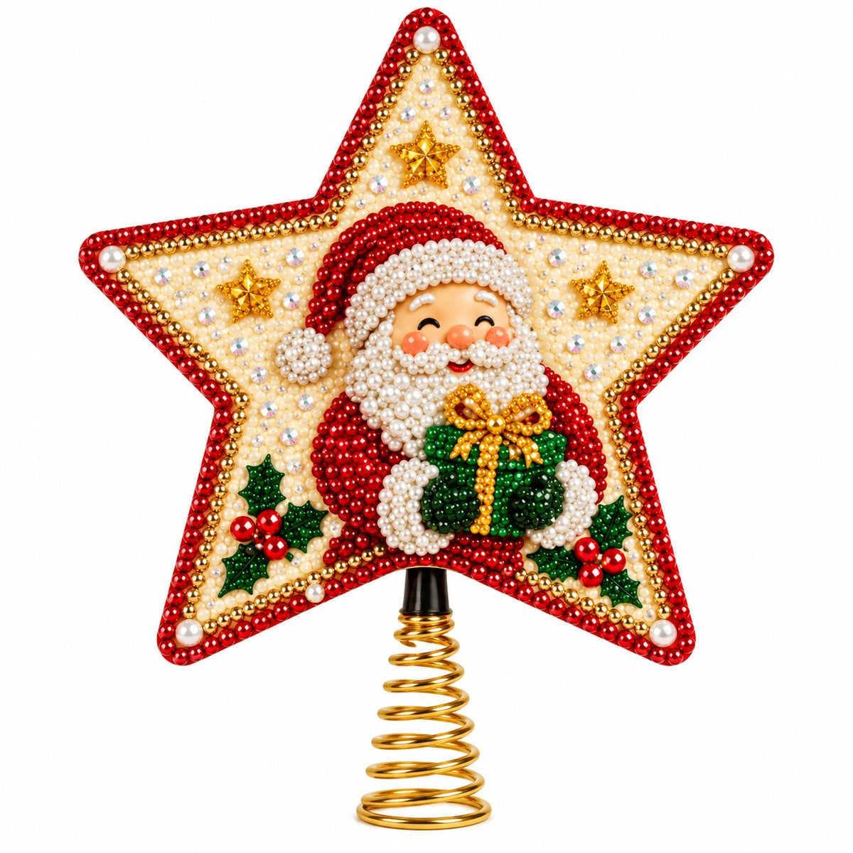 Christmas Pearl Diamond Art Tree Topper DIY Kit