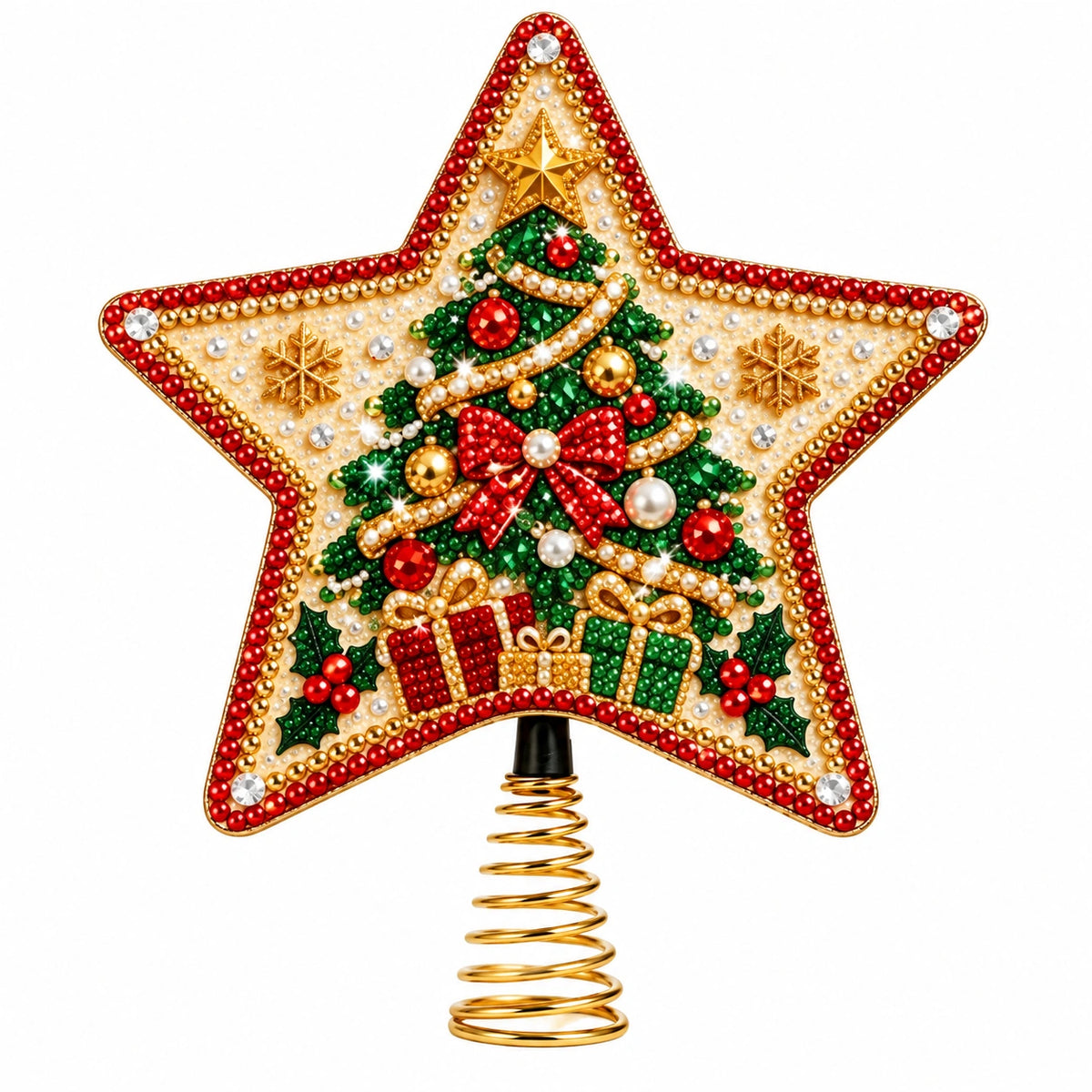 Christmas Pearl Diamond Art Tree Topper DIY Kit