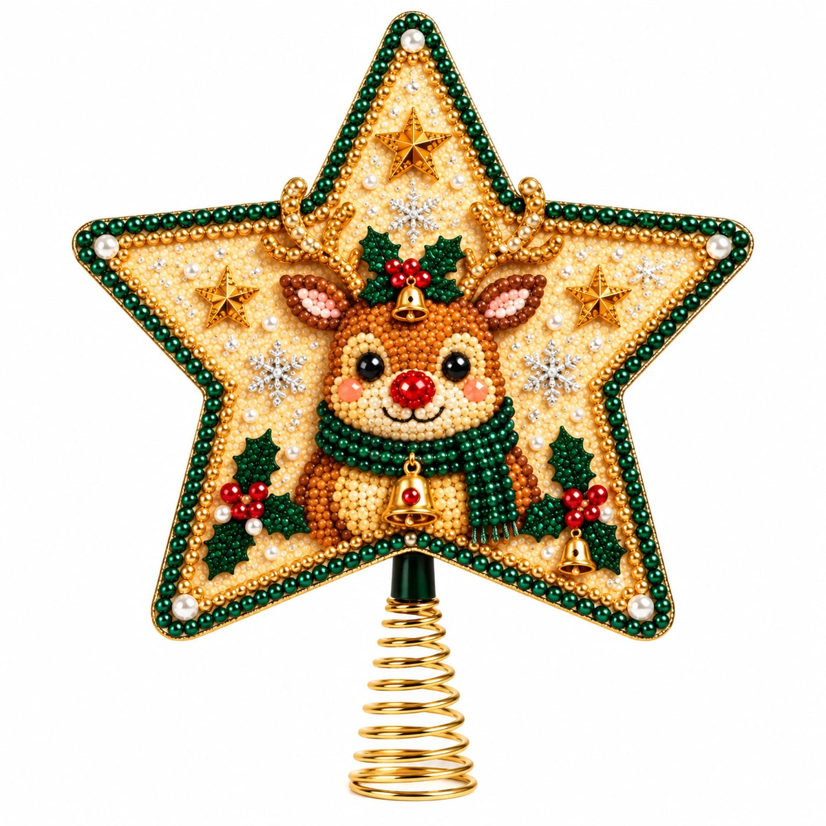 Christmas Pearl Diamond Art Tree Topper DIY Kit