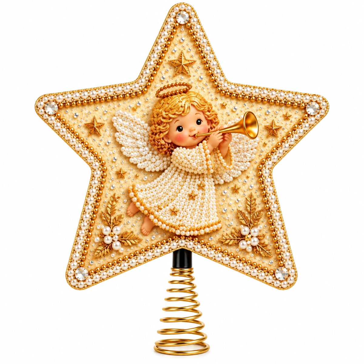 Christmas Pearl Diamond Art Tree Topper DIY Kit