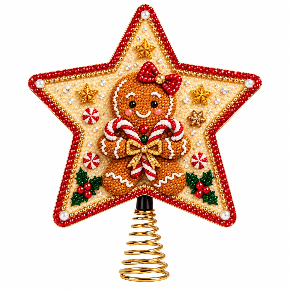 Christmas Pearl Diamond Art Tree Topper DIY Kit