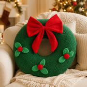 Cozy Christmas Plush Throw Pillow – Festive Holiday Decorative Cushion