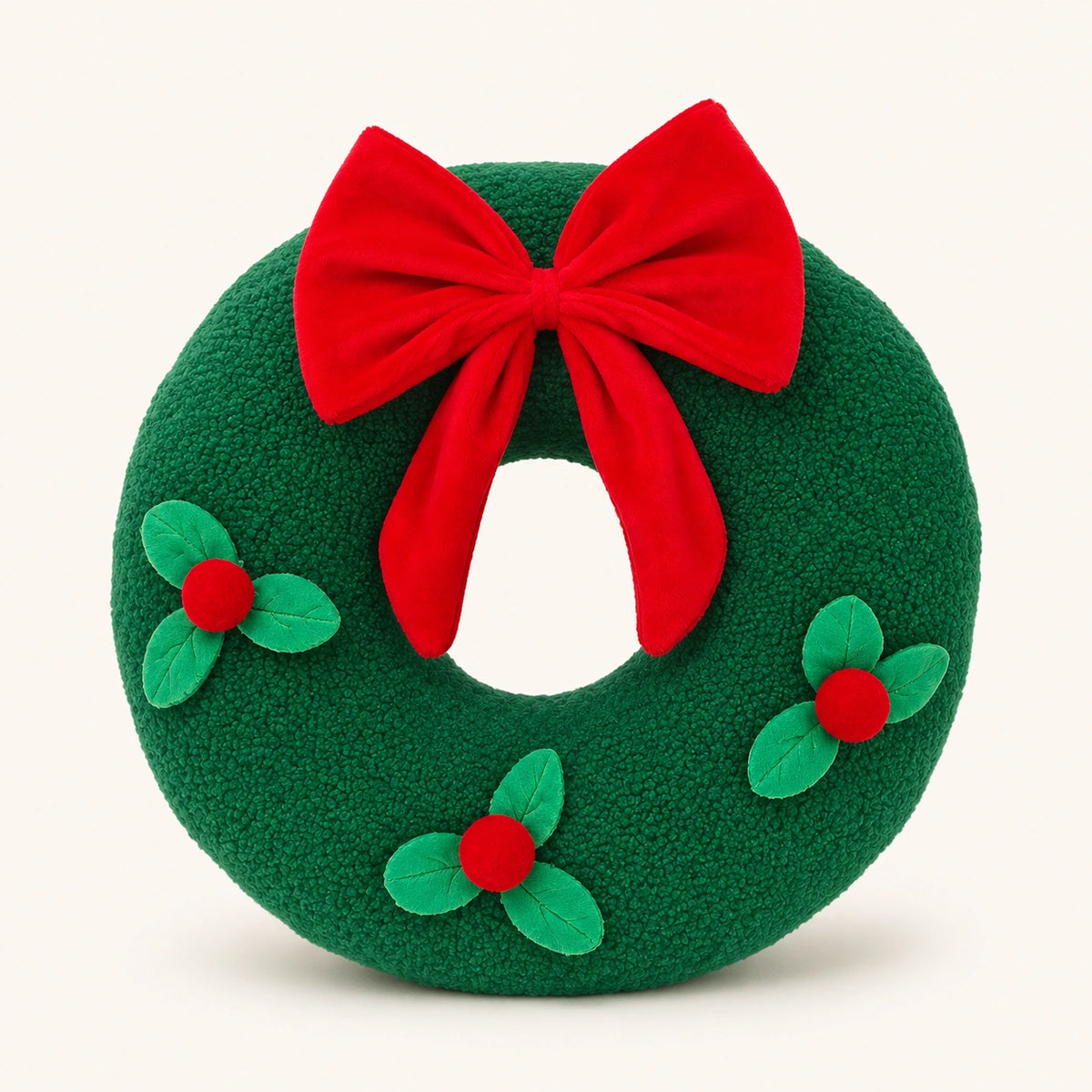 Cozy Christmas Plush Throw Pillow – Festive Holiday Decorative Cushion