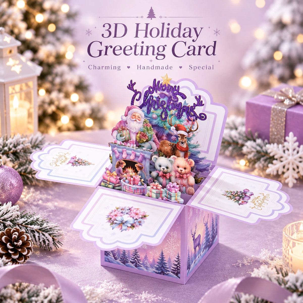 3D Pop-Up Christmas Gift Card