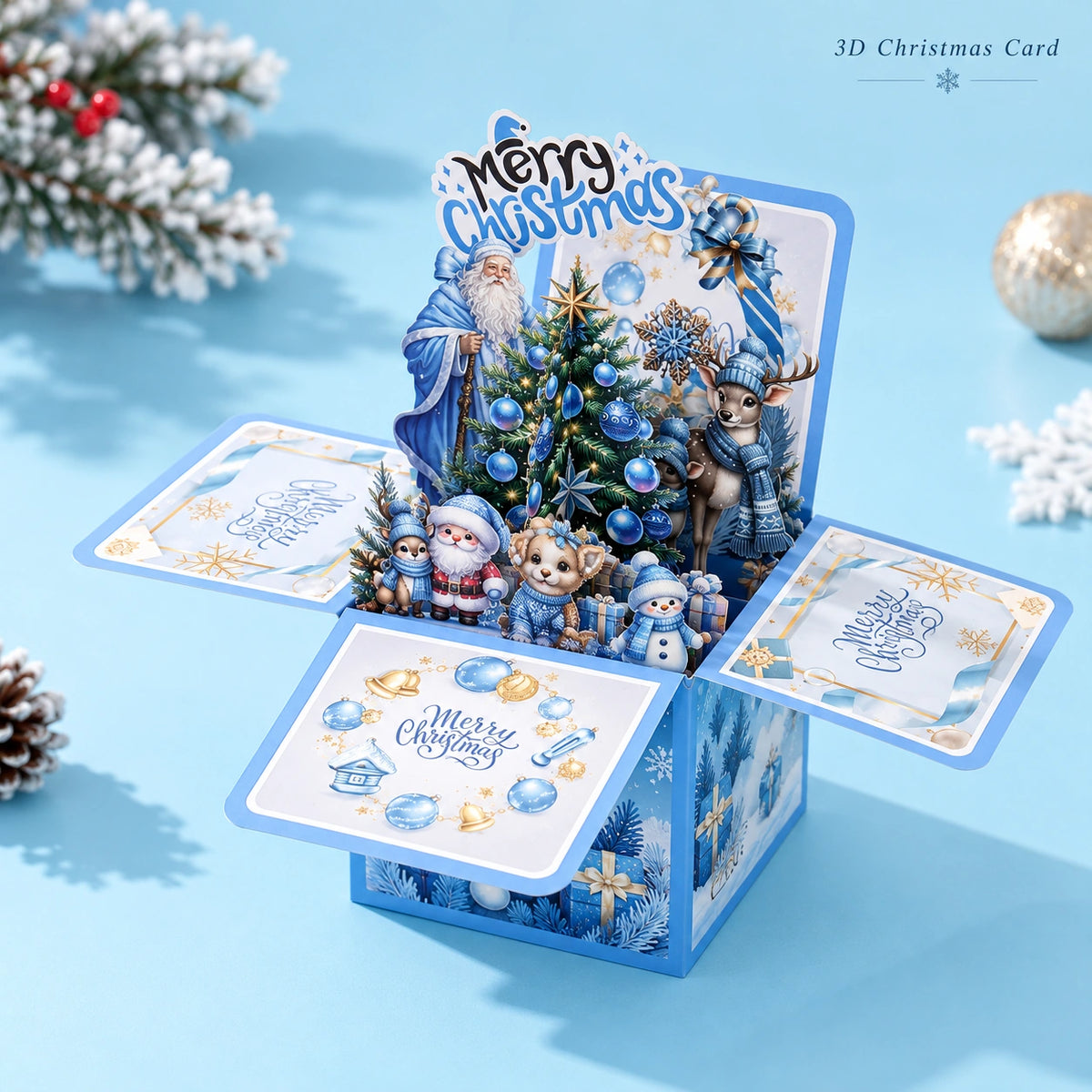 3D Pop-Up Christmas Gift Card