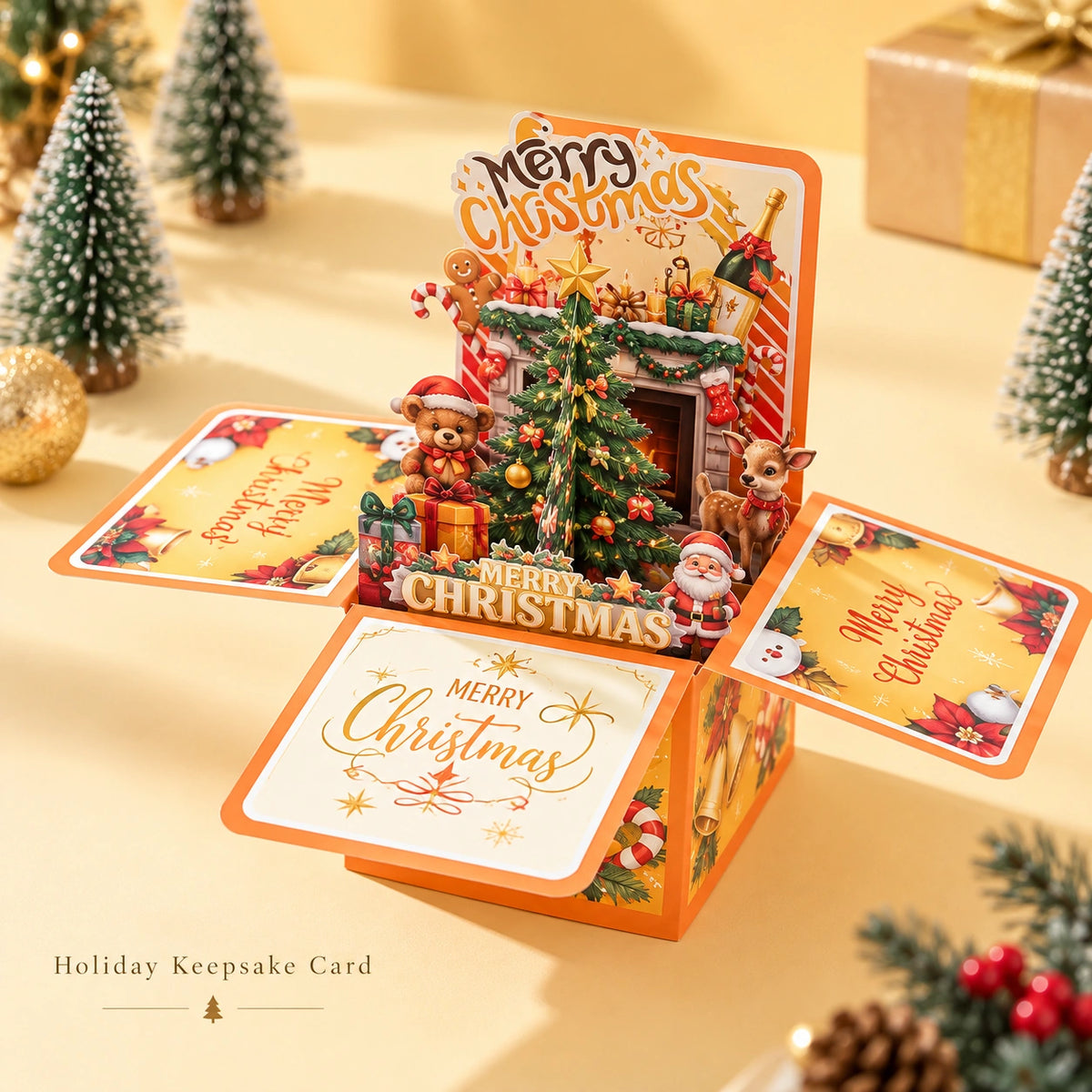 3D Pop-Up Christmas Gift Card