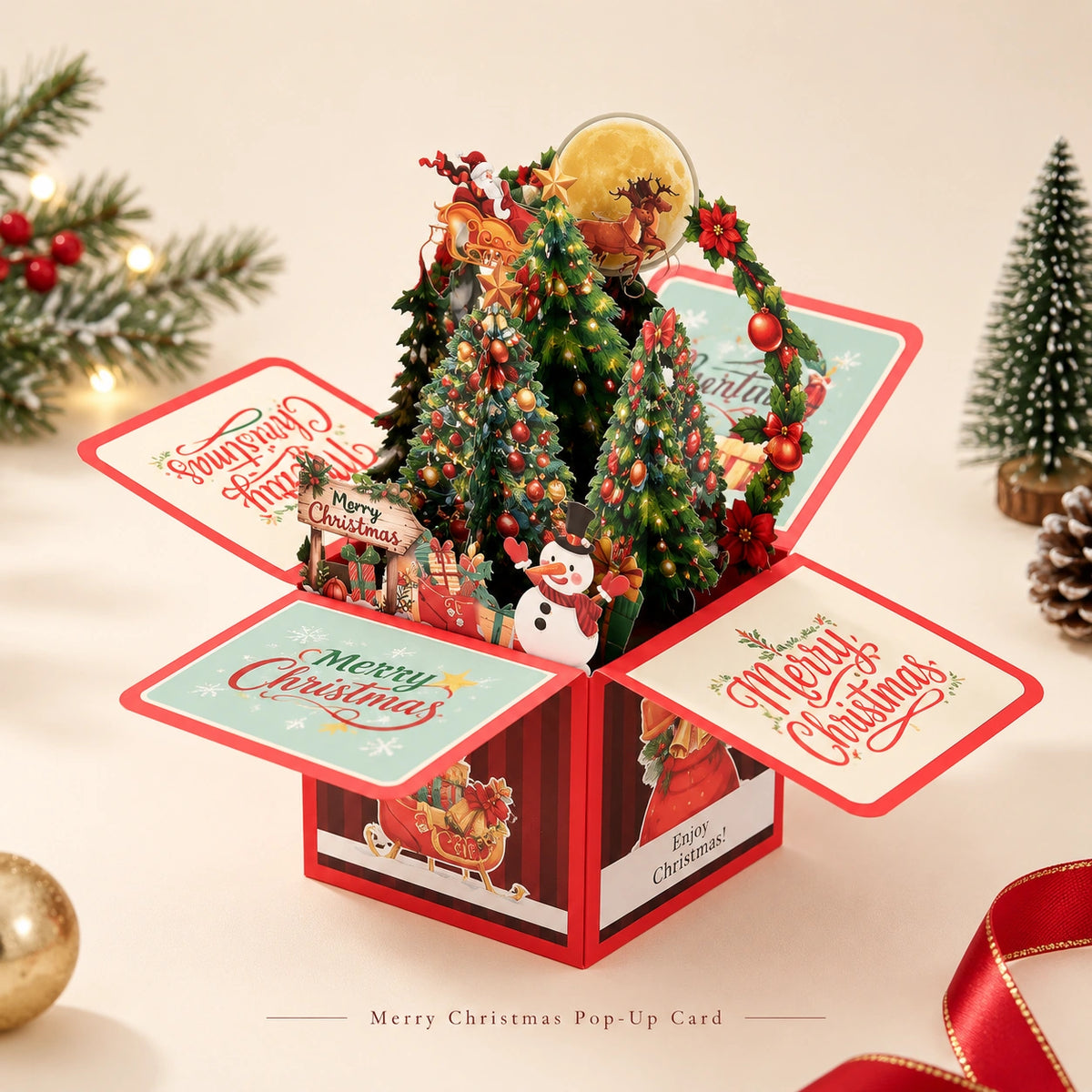 3D Pop-Up Christmas Gift Card