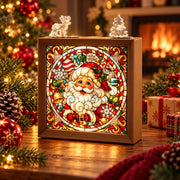 Christmas DIY Puzzle Night Light – Stained Glass Holiday Decor
