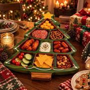Christmas Wooden Snack Serving Tray – Festive Holiday Appetizer Platter