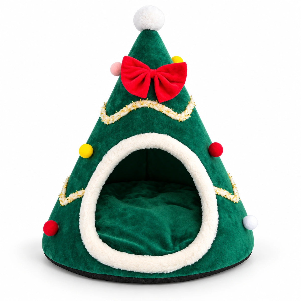 Christmas Tree Cat Bed
