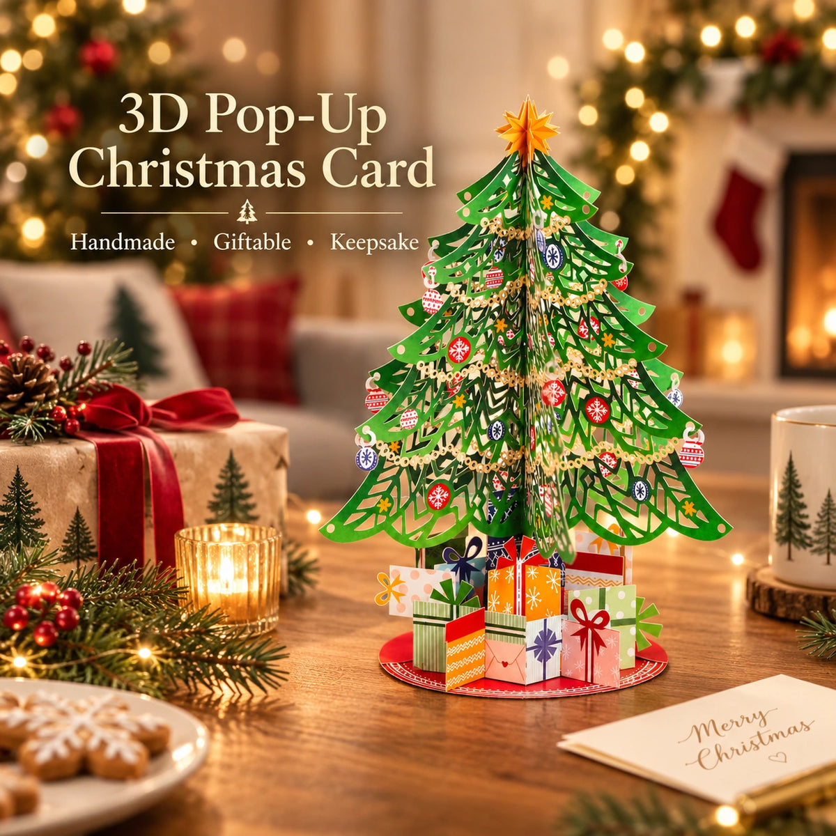 3D Pop-Up Christmas Tree Card