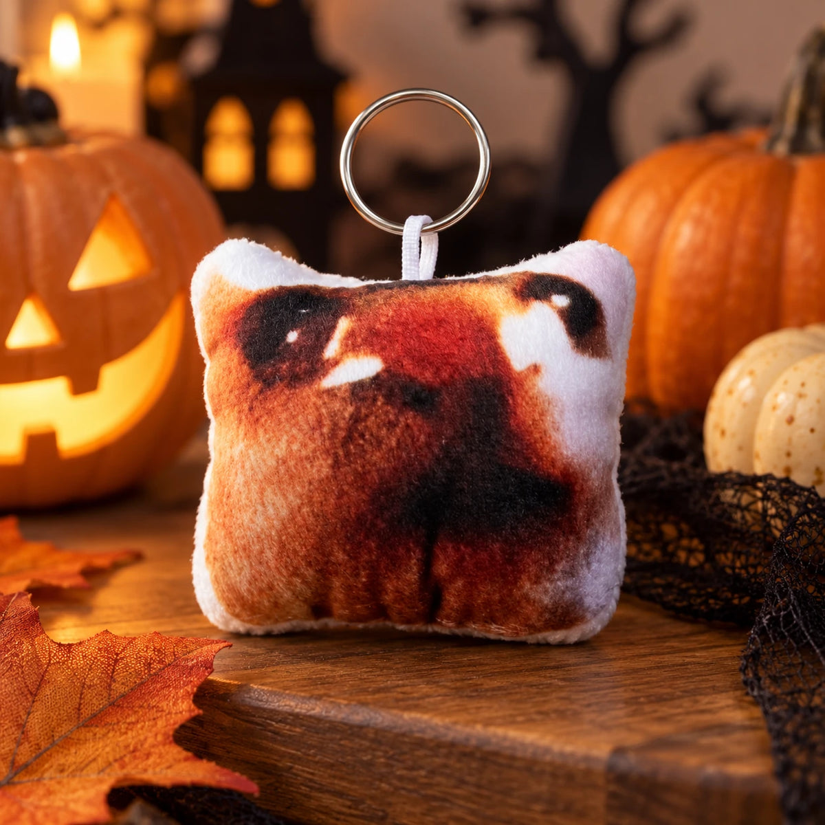 Funny Cat Voice Keychain – Cute Plush Meme Cat Bag Charm