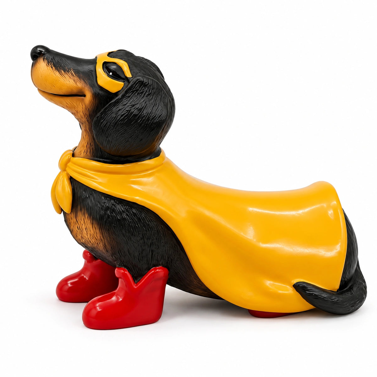 Superhero Dachshund LED Resin Decor