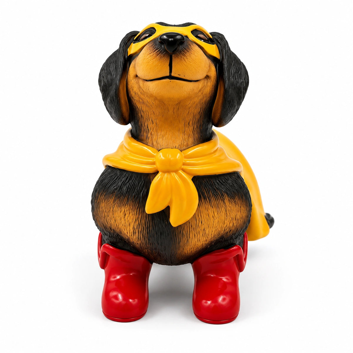 Superhero Dachshund LED Resin Decor