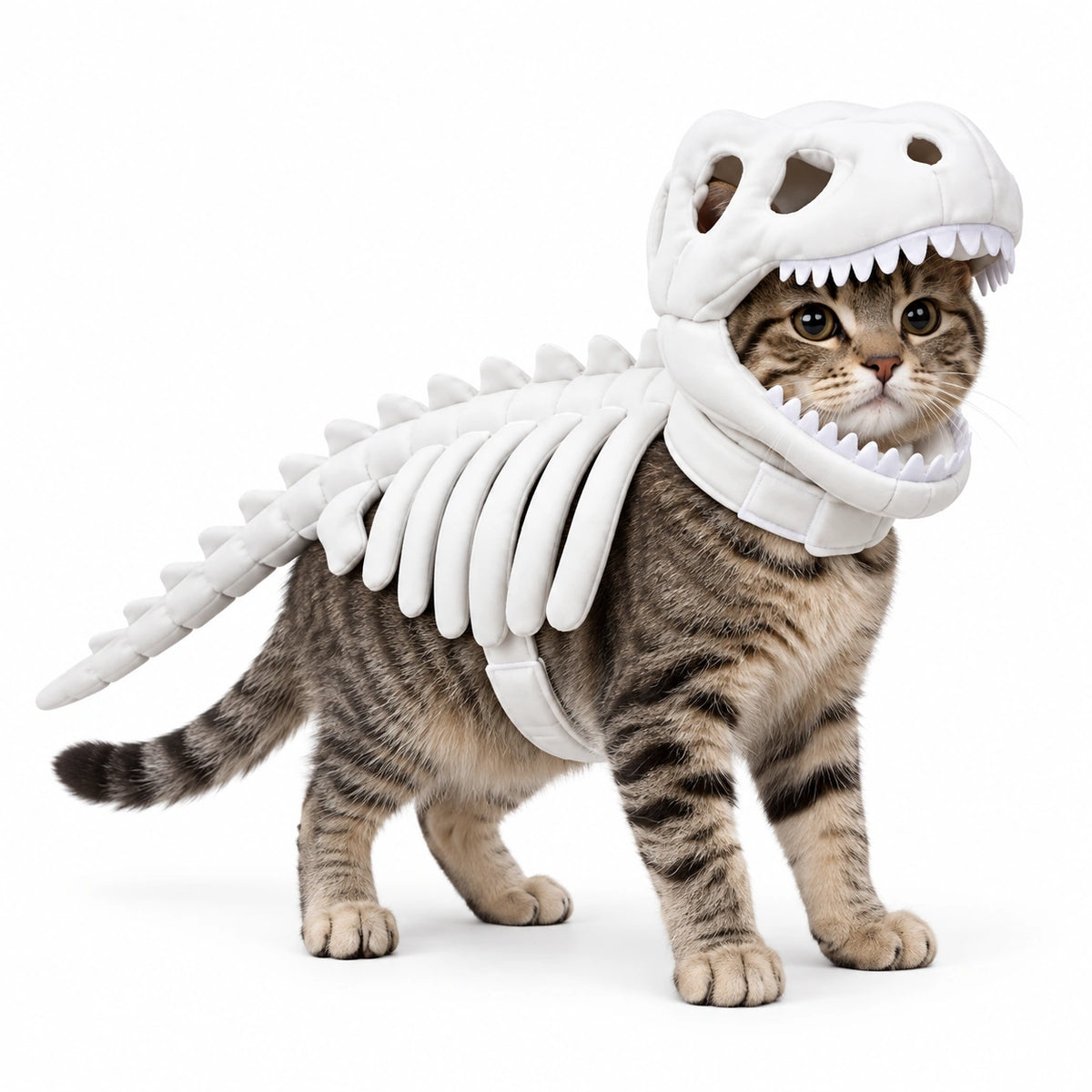 T-Rex Skeleton Cat Costume