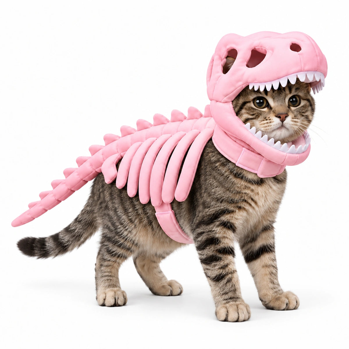 T-Rex Skeleton Cat Costume
