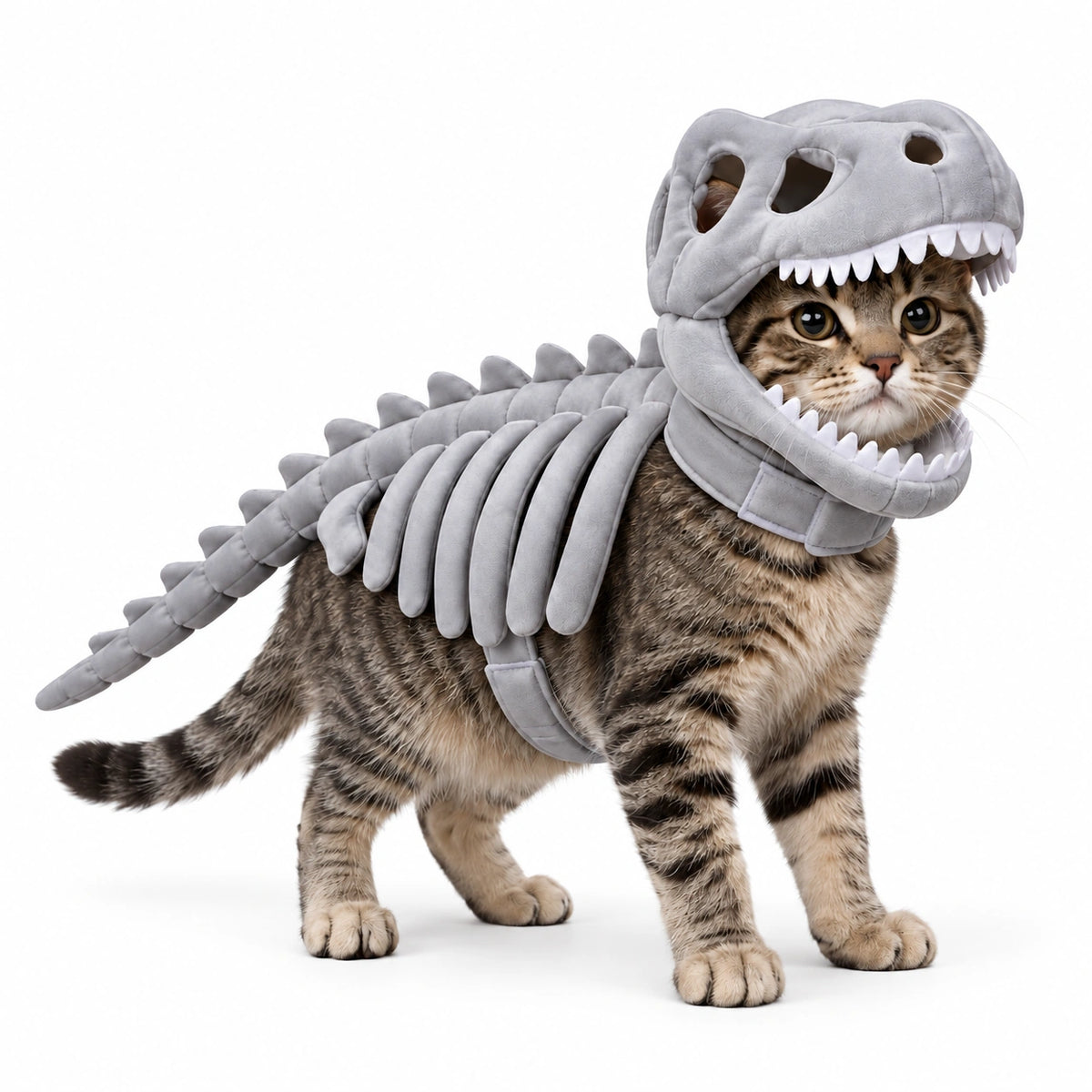 T-Rex Skeleton Cat Costume