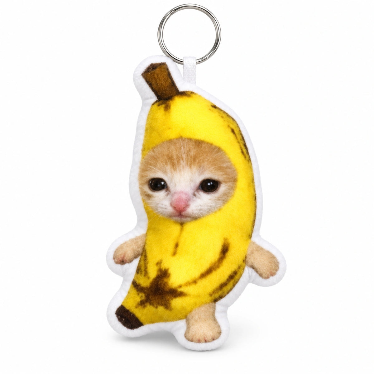 Funny Cat Voice Keychain – Cute Plush Meme Cat Bag Charm