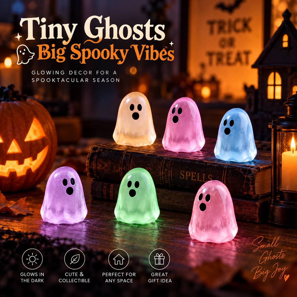 Glowing Ghost Mini Figurines