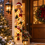 Glowing Christmas Door Hanger – Lighted Holiday Wall Decor