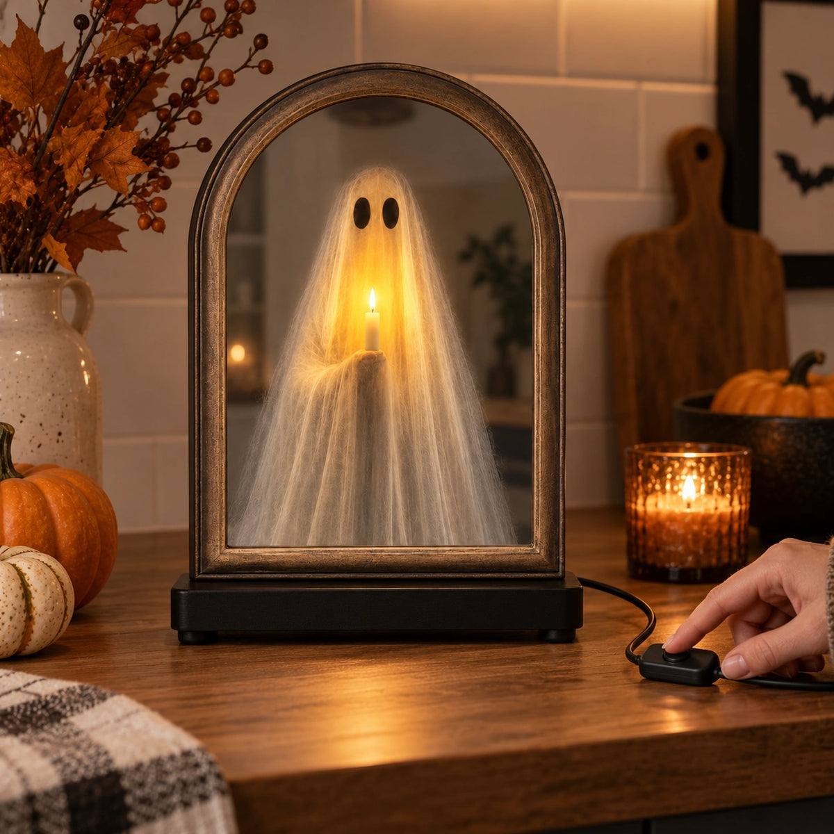 Glowing Ghost Mirror