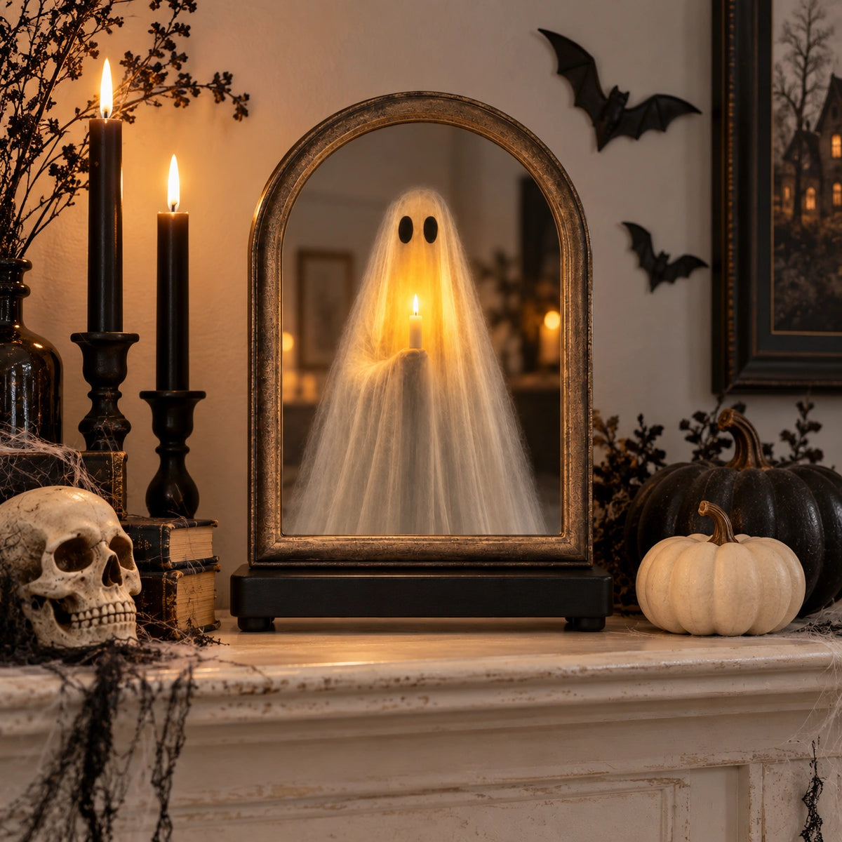 Glowing Ghost Mirror