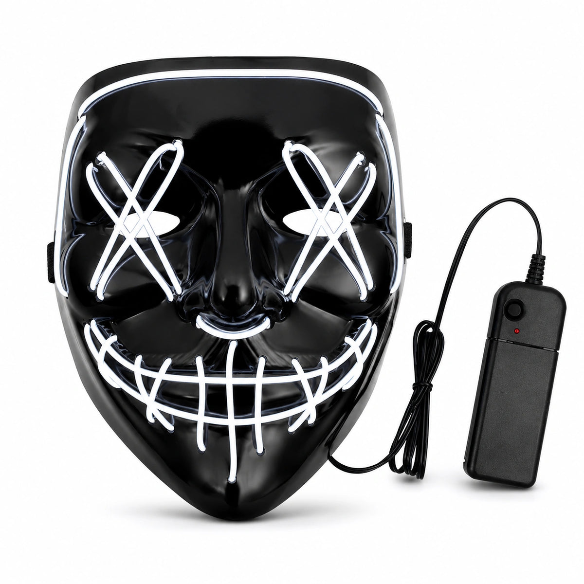 LED Glowing Clown Mask – Halloween Light-Up Costume Mask