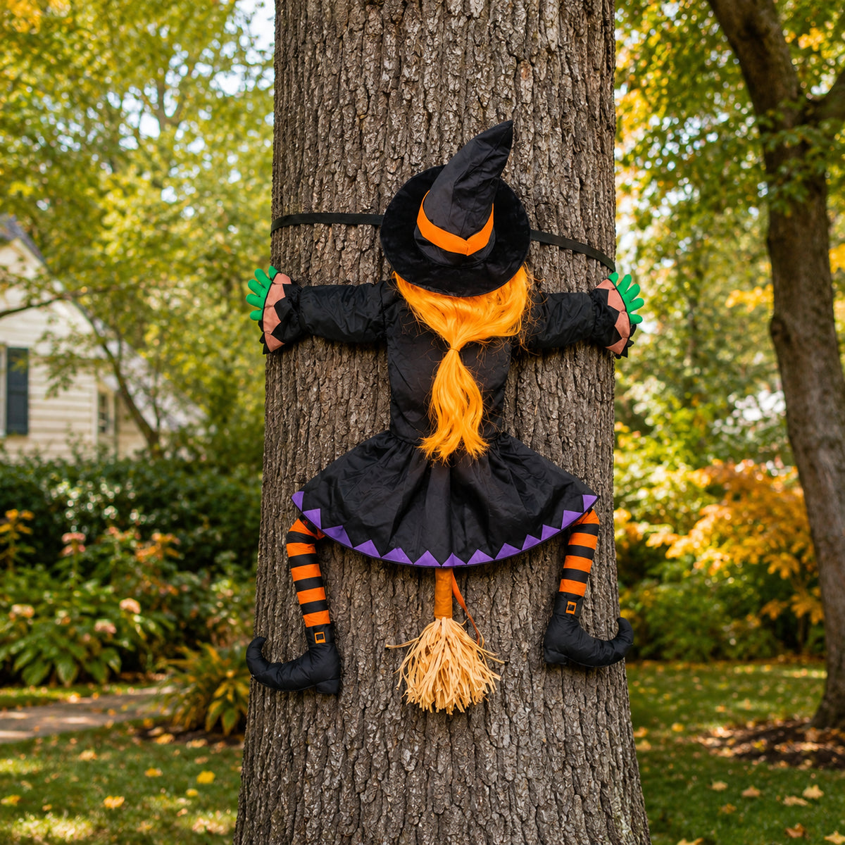 Halloween Climbing Witch Outdoor Decoration