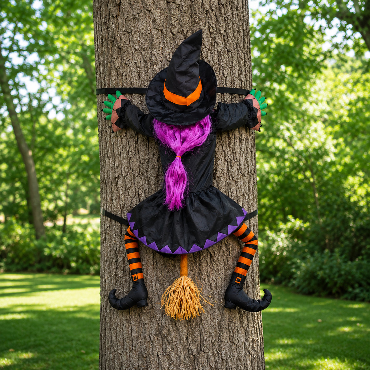 Halloween Climbing Witch Outdoor Decoration