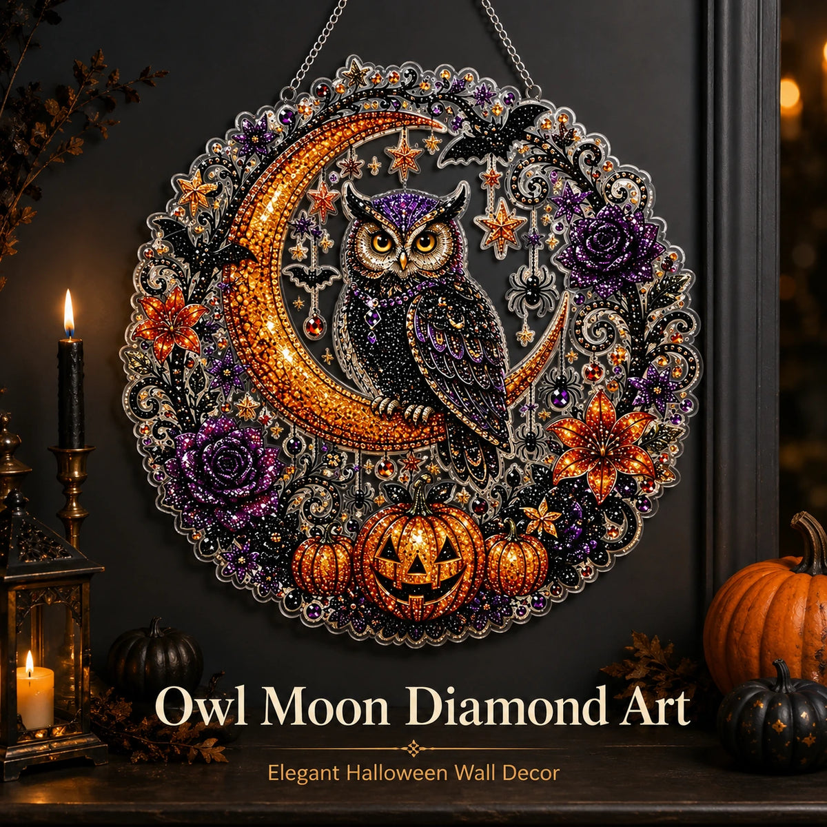 Halloween Diamond Art Hanger DIY Kit