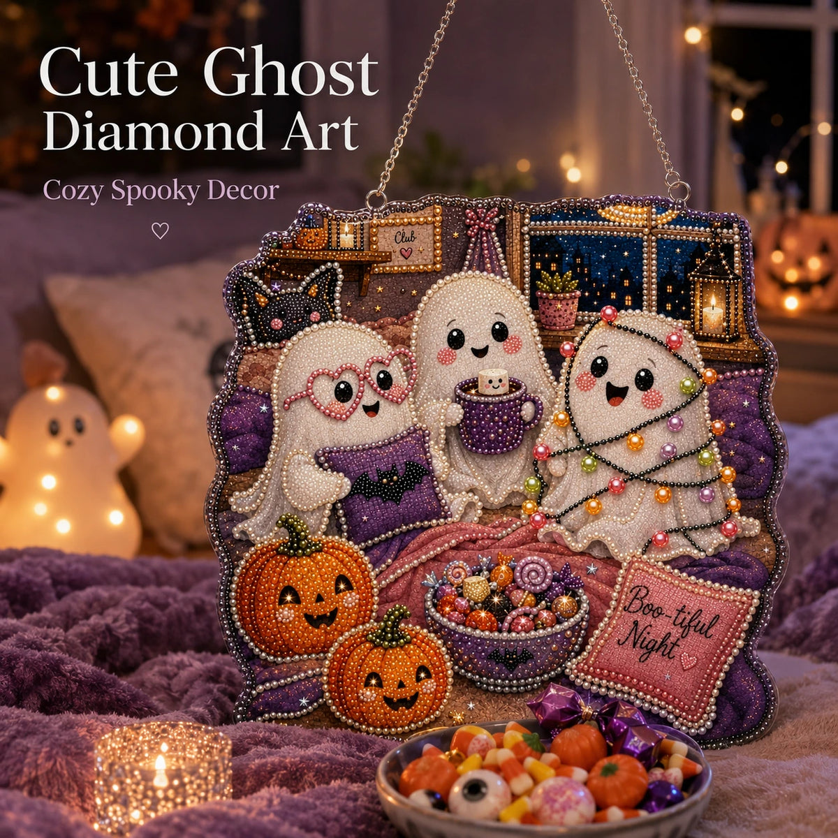 Halloween Diamond Art Hanger DIY Kit