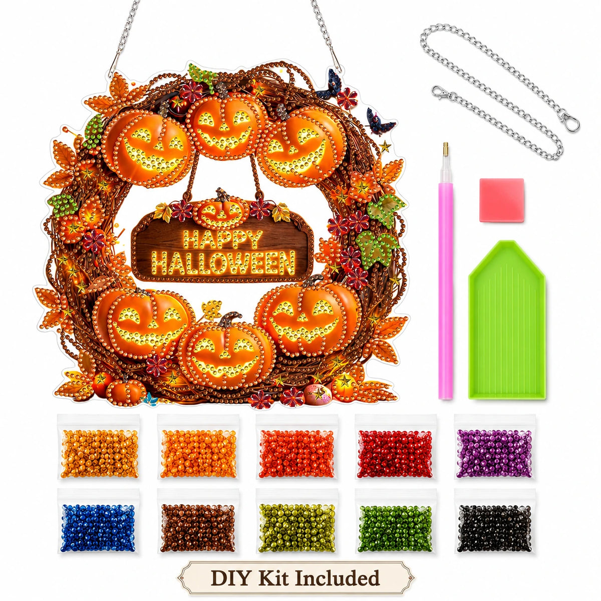 Halloween Diamond Art Hanger DIY Kit