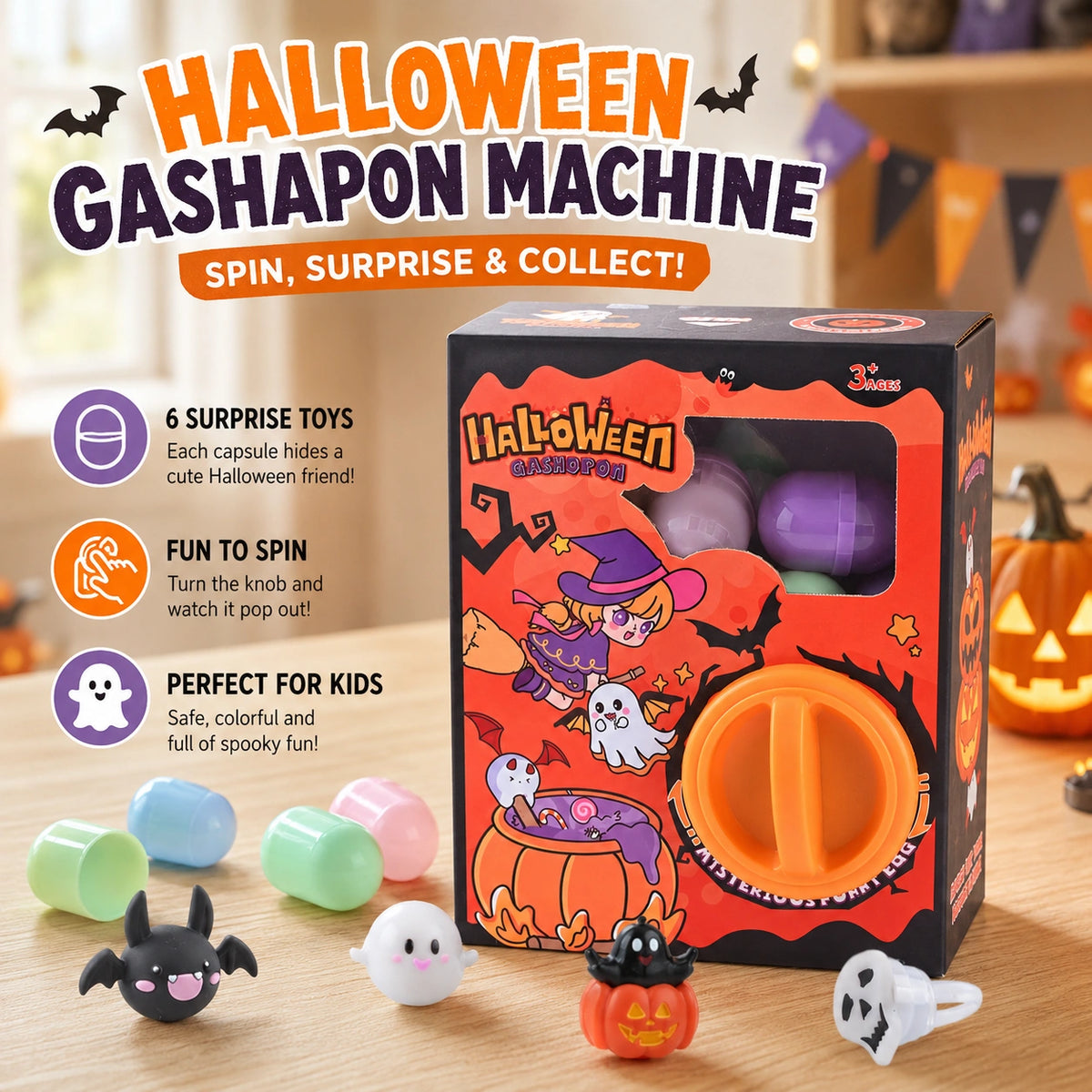 Kids Halloween Surprise Capsule Machine