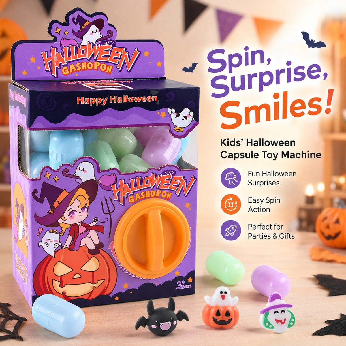 Kids Halloween Surprise Capsule Machine