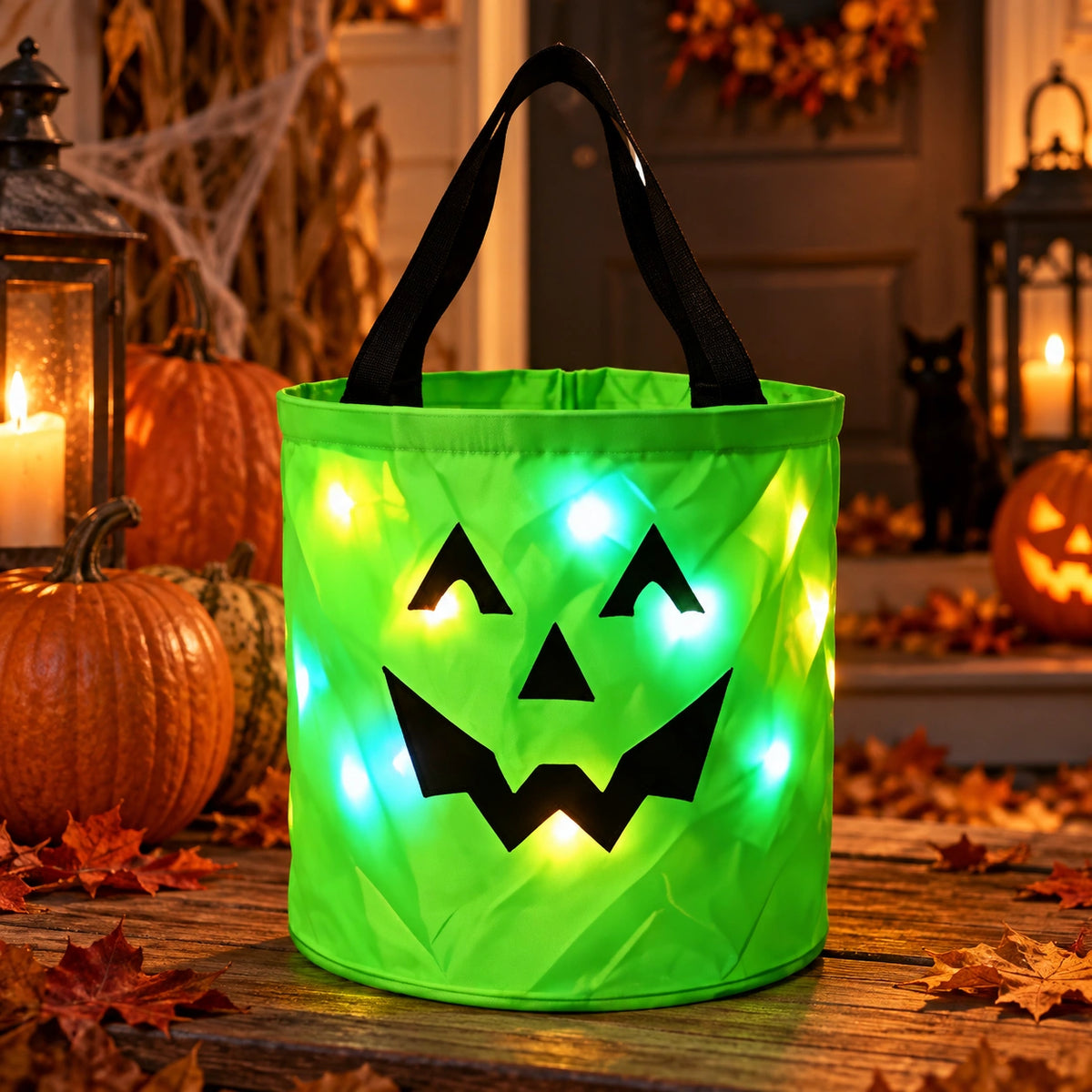 LED Halloween Pumpkin Candy Bucket