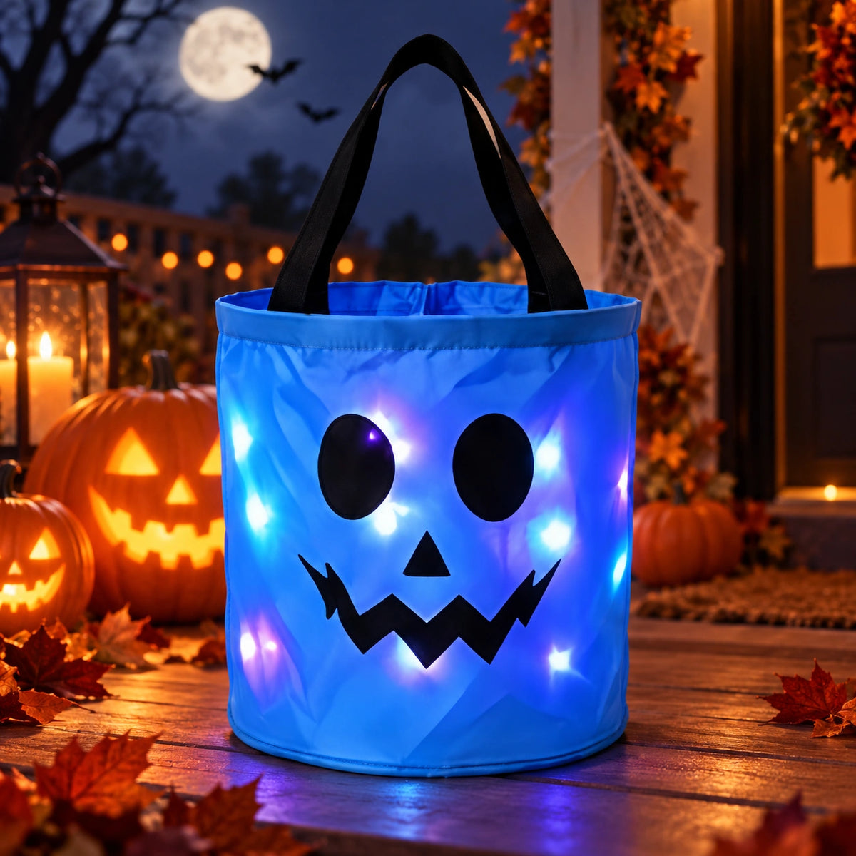 LED Halloween Pumpkin Candy Bucket