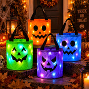 LED Halloween Pumpkin Candy Bucket