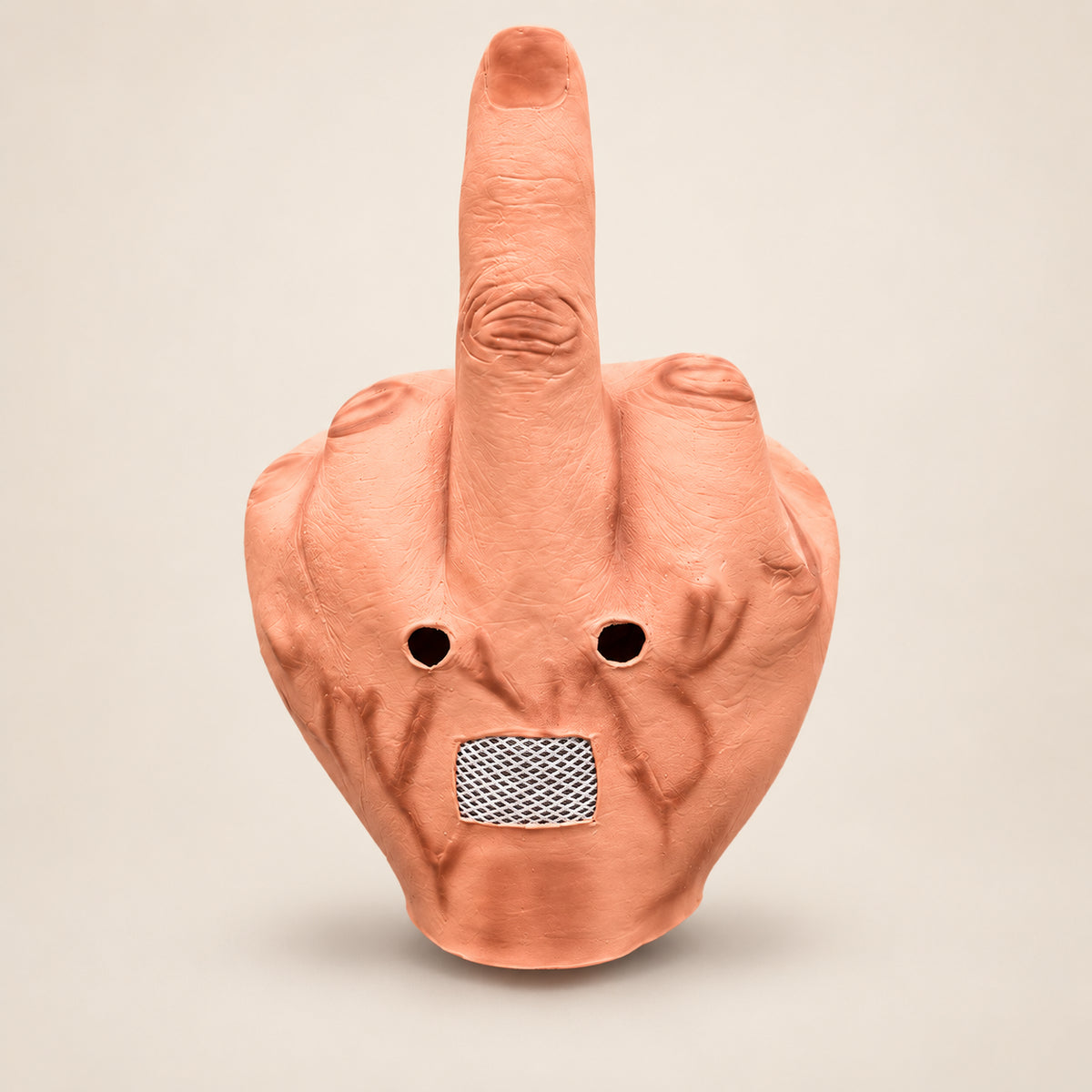 Funny Middle Finger Halloween Prank Mask