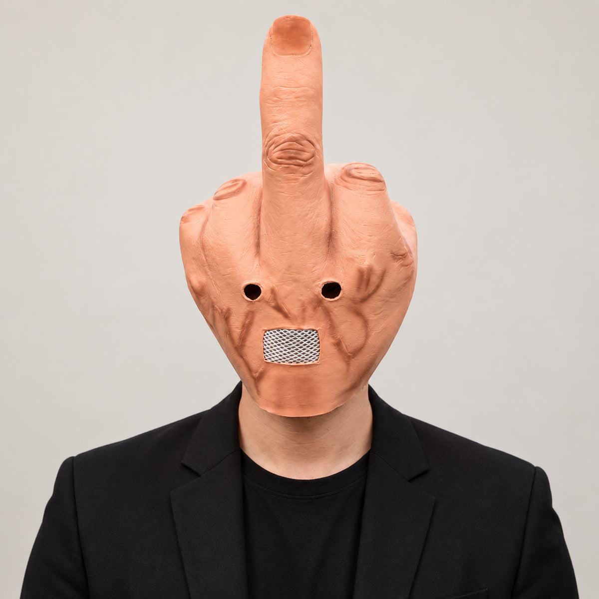 Funny Middle Finger Halloween Prank Mask