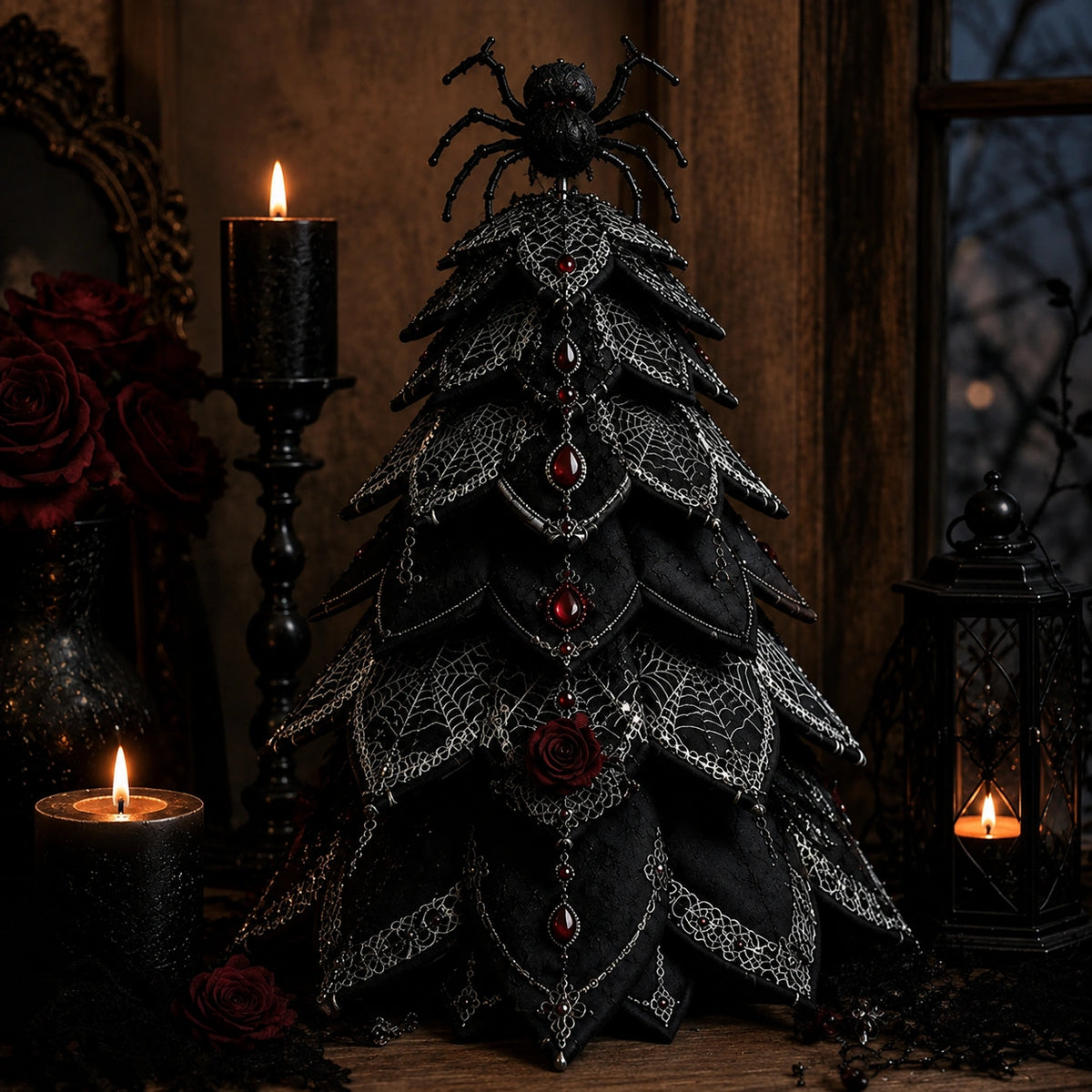 DIY Quilted Halloween Tree Craft Kit – Patchwork Fabric Tabletop Decor