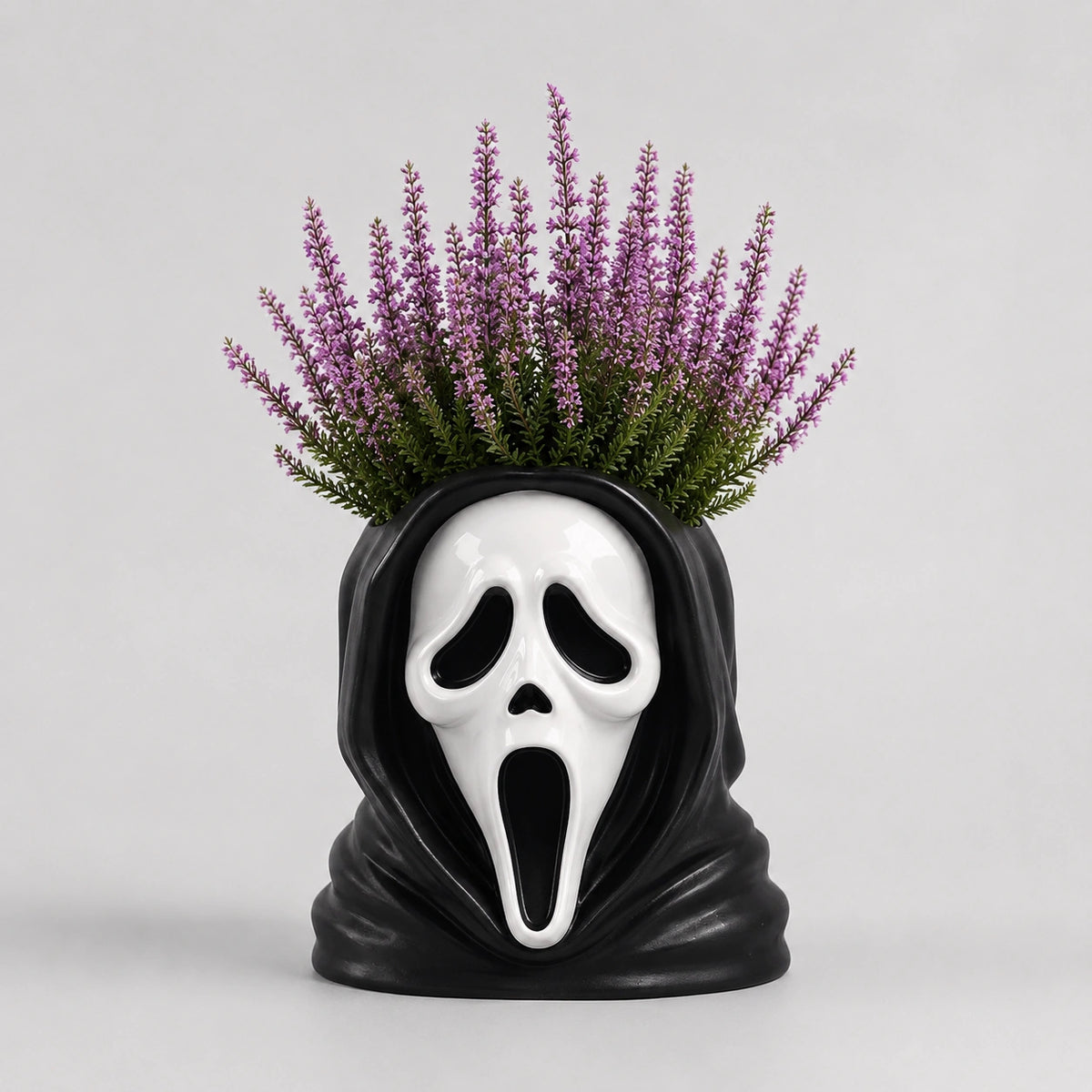 Halloween Horror Character Resin Planter – Spooky Head Flower Pot Decor