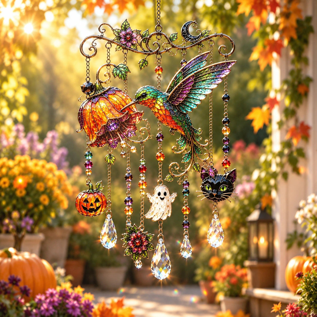 Halloween Suncatcher Wind Chime