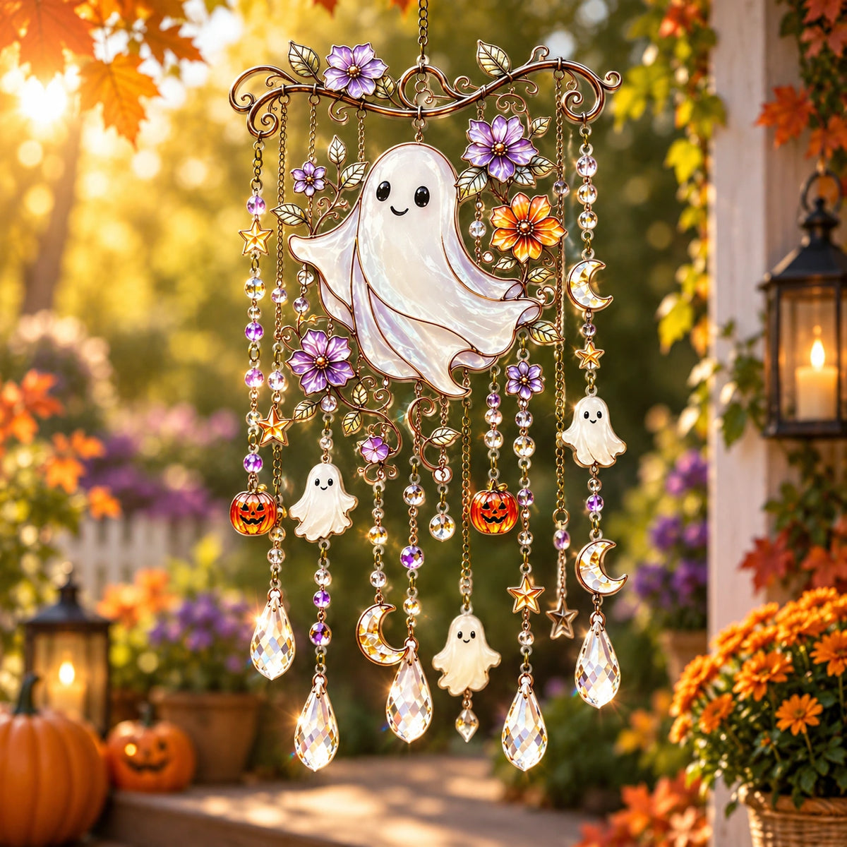 Halloween Suncatcher Wind Chime