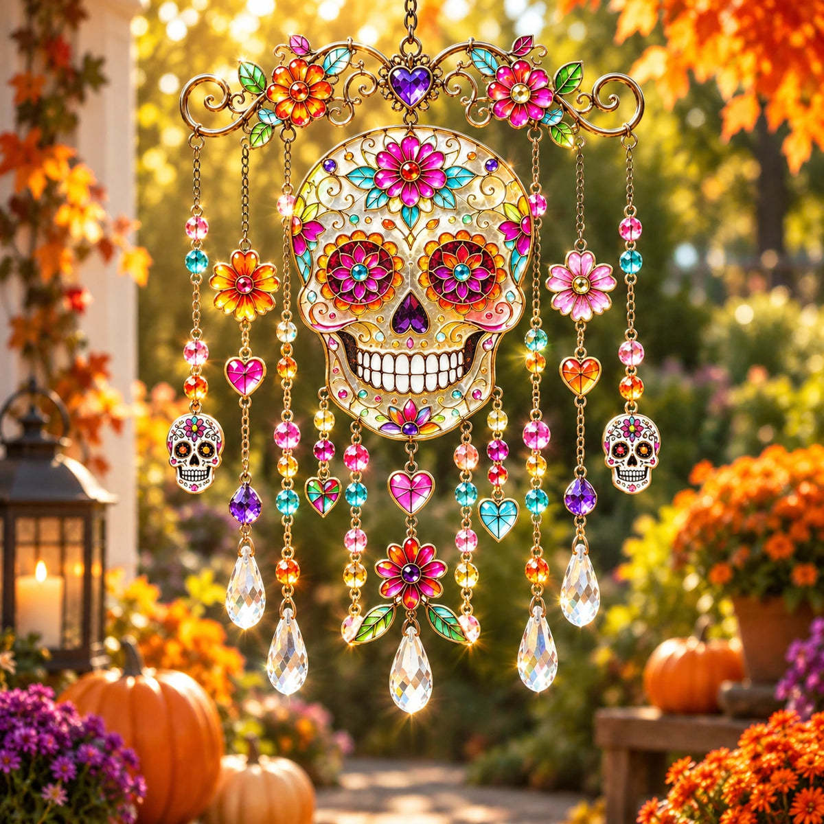 Halloween Suncatcher Wind Chime