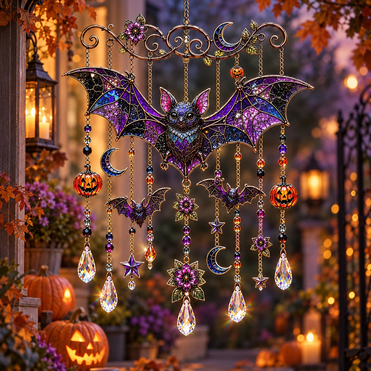 Halloween Suncatcher Wind Chime