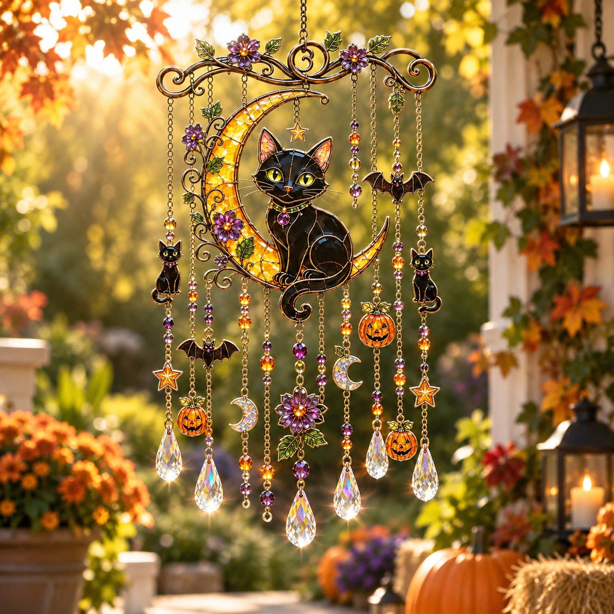 Halloween Suncatcher Wind Chime
