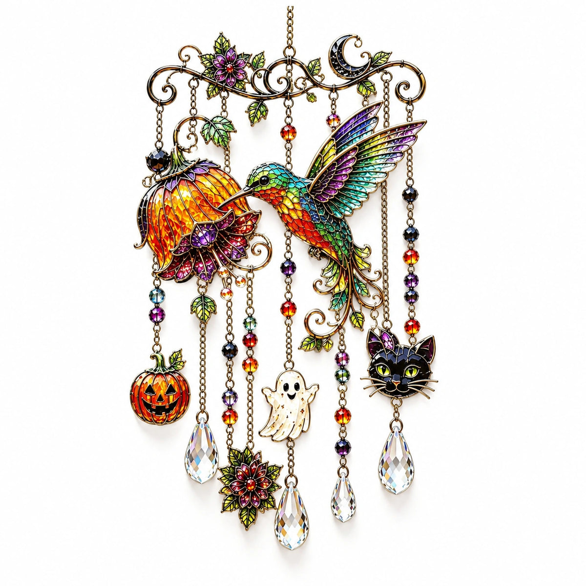 Halloween Suncatcher Wind Chime