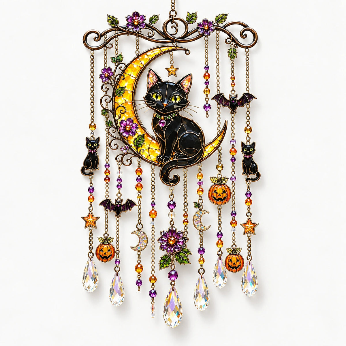 Halloween Suncatcher Wind Chime